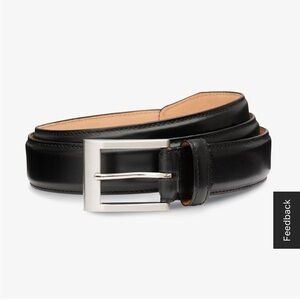 Allen Edmonds Black Leather Belt